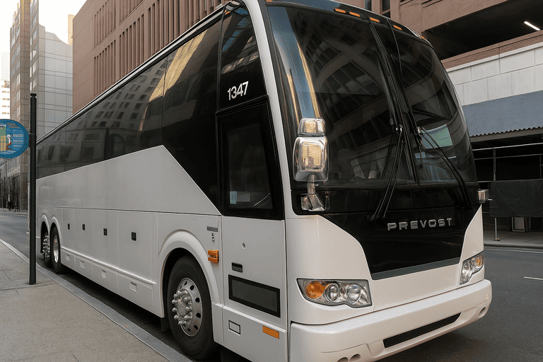 a Palm Bay Coach Bus Service coach bus