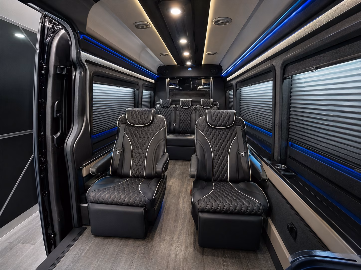hotel and resort shuttle buses for arriving groups in palm bay
