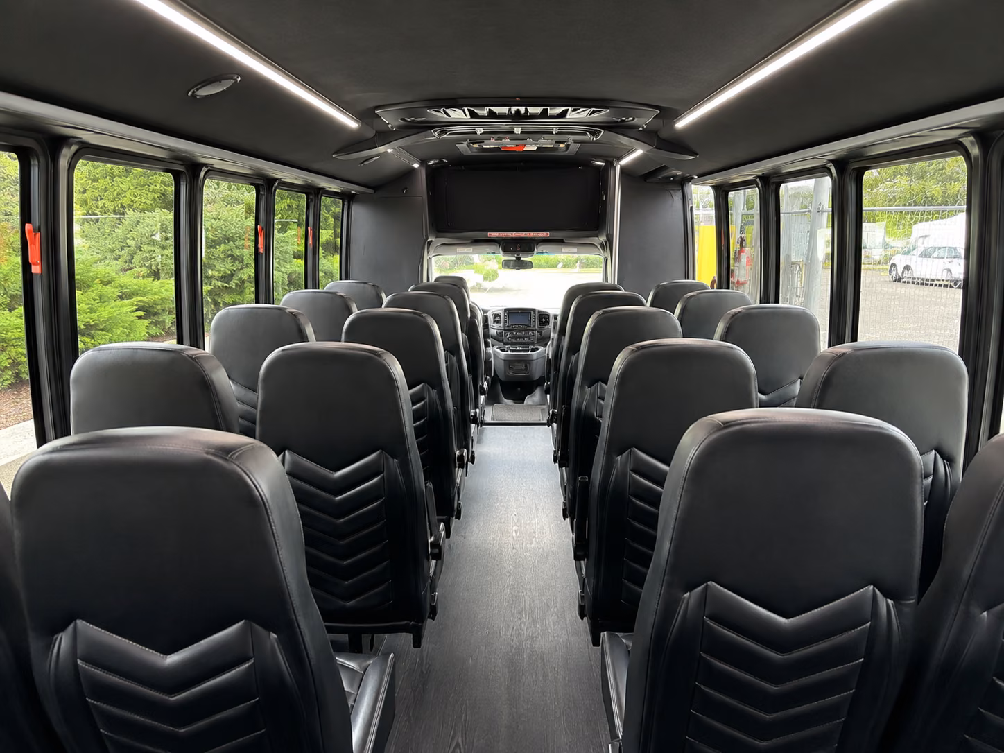 palm bay 15 passenger minibus inside