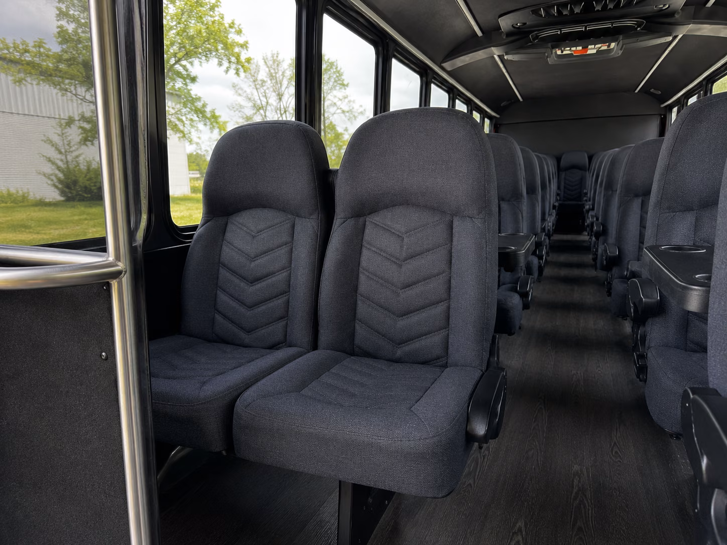 palm bay 18 passenger minibus interior