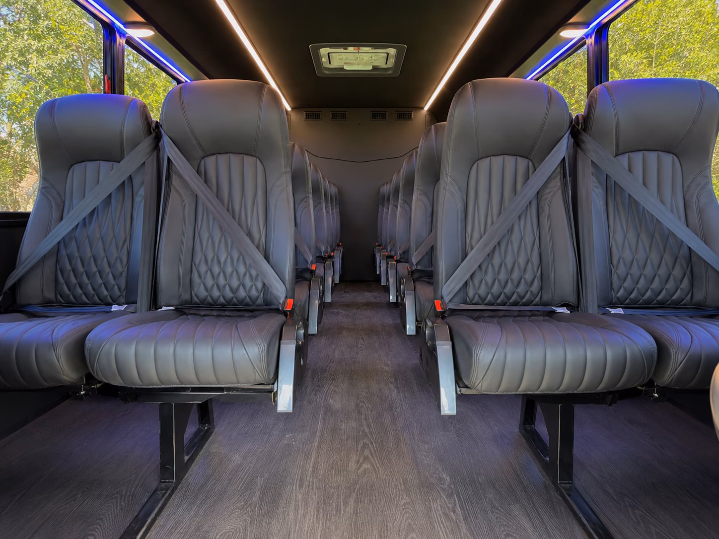 palm bay 20 passenger minibus interior