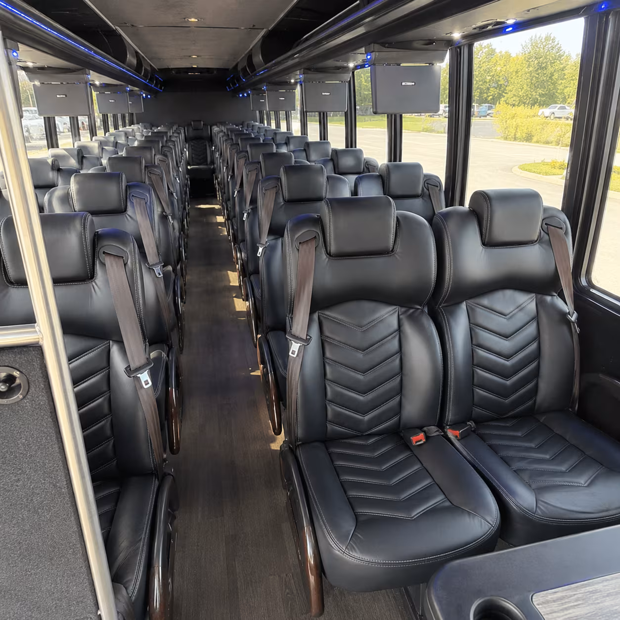 palm bay 25 passenger minibus inside