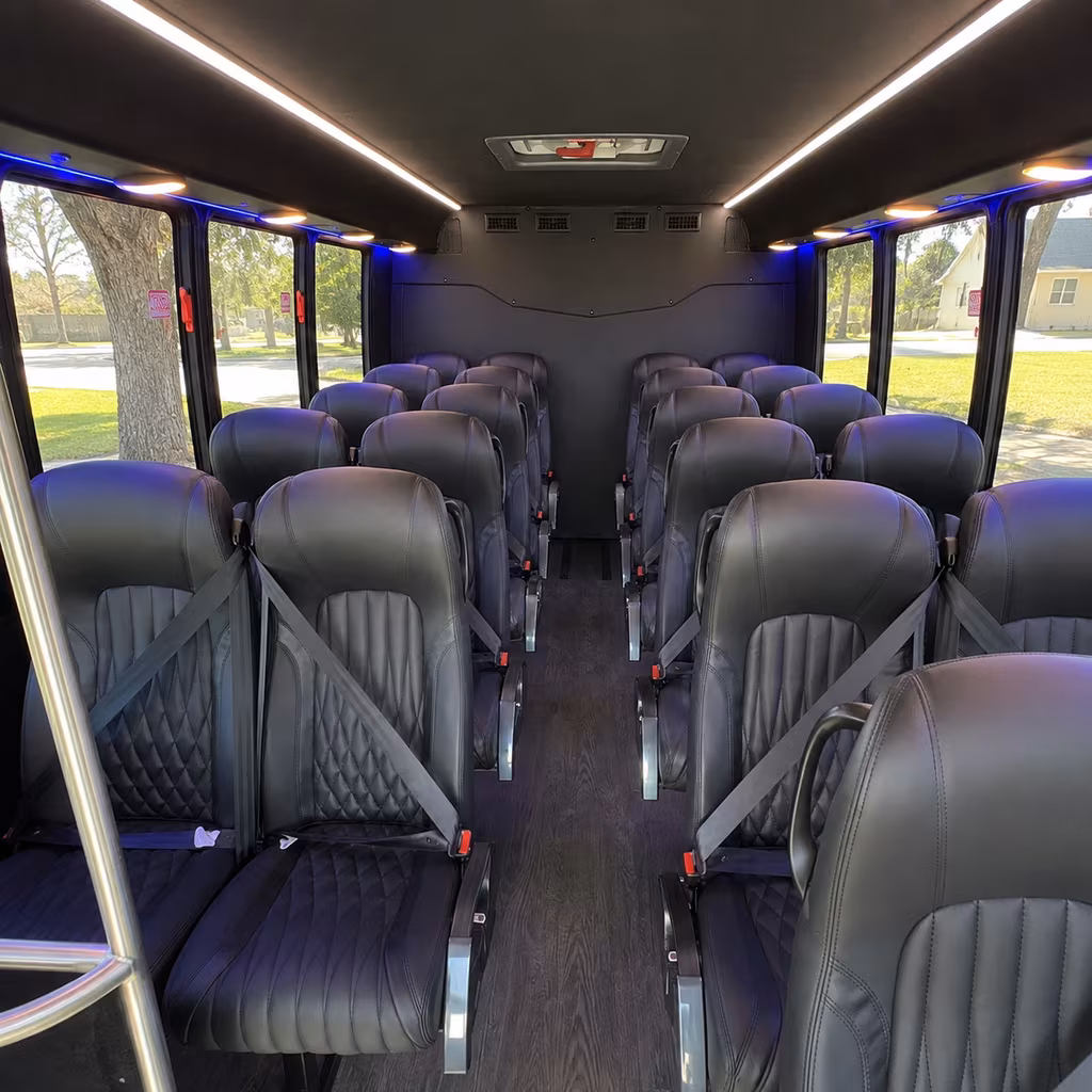 palm bay 25 passenger minibus interior