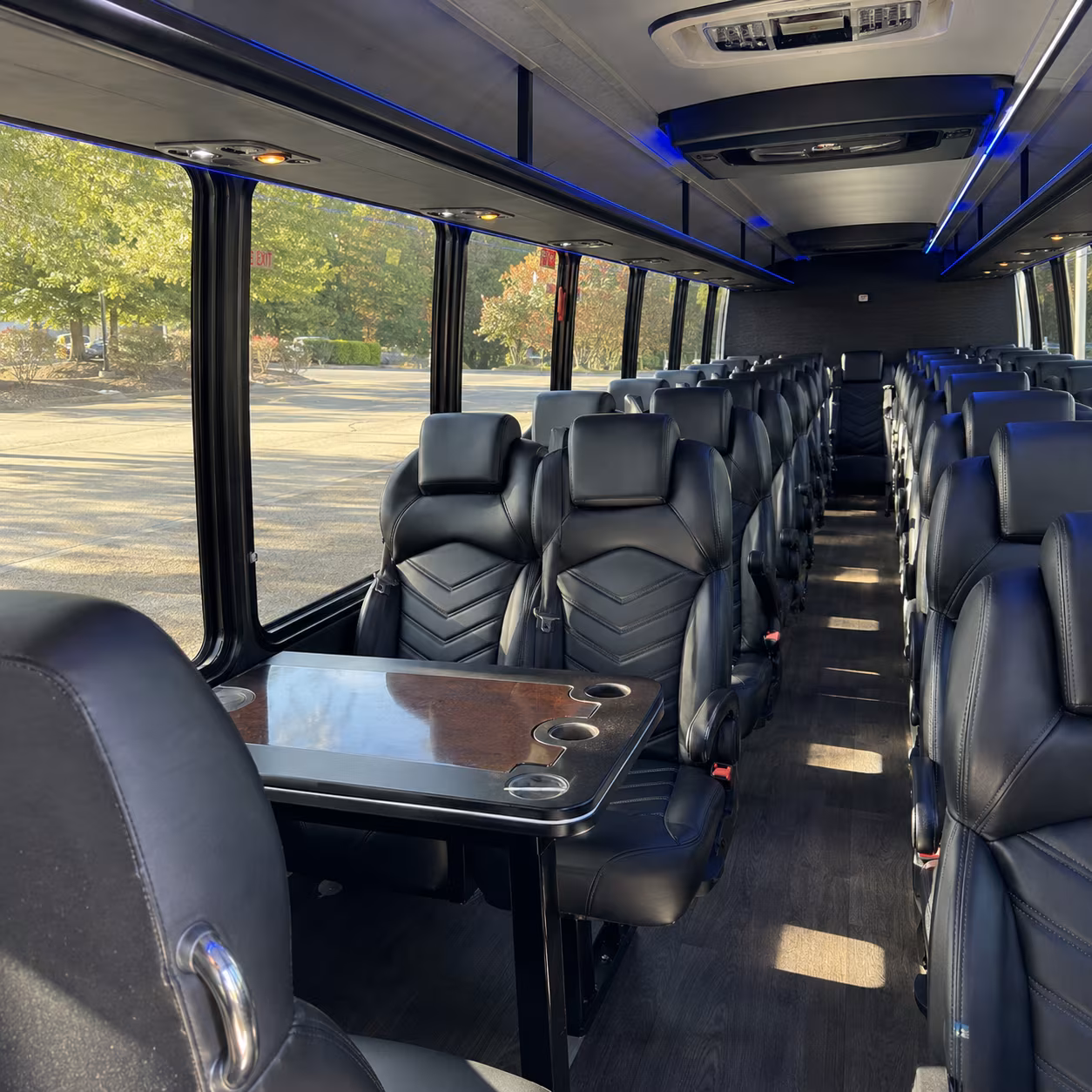 palm bay 28 passenger minibus inside