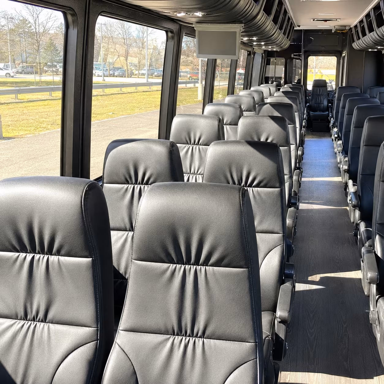 palm bay 28 passenger minibus interior