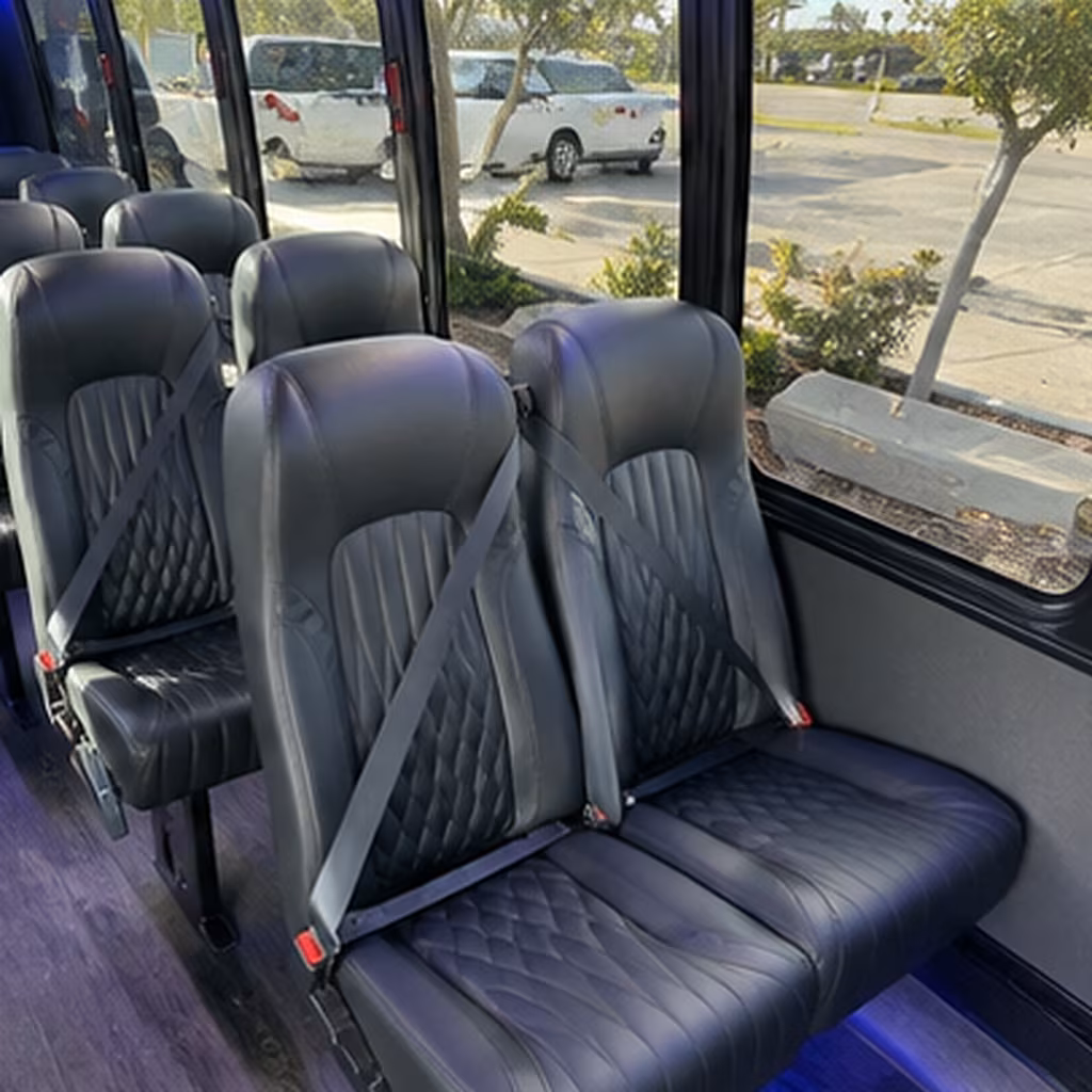 palm bay 30 passenger minibus inside