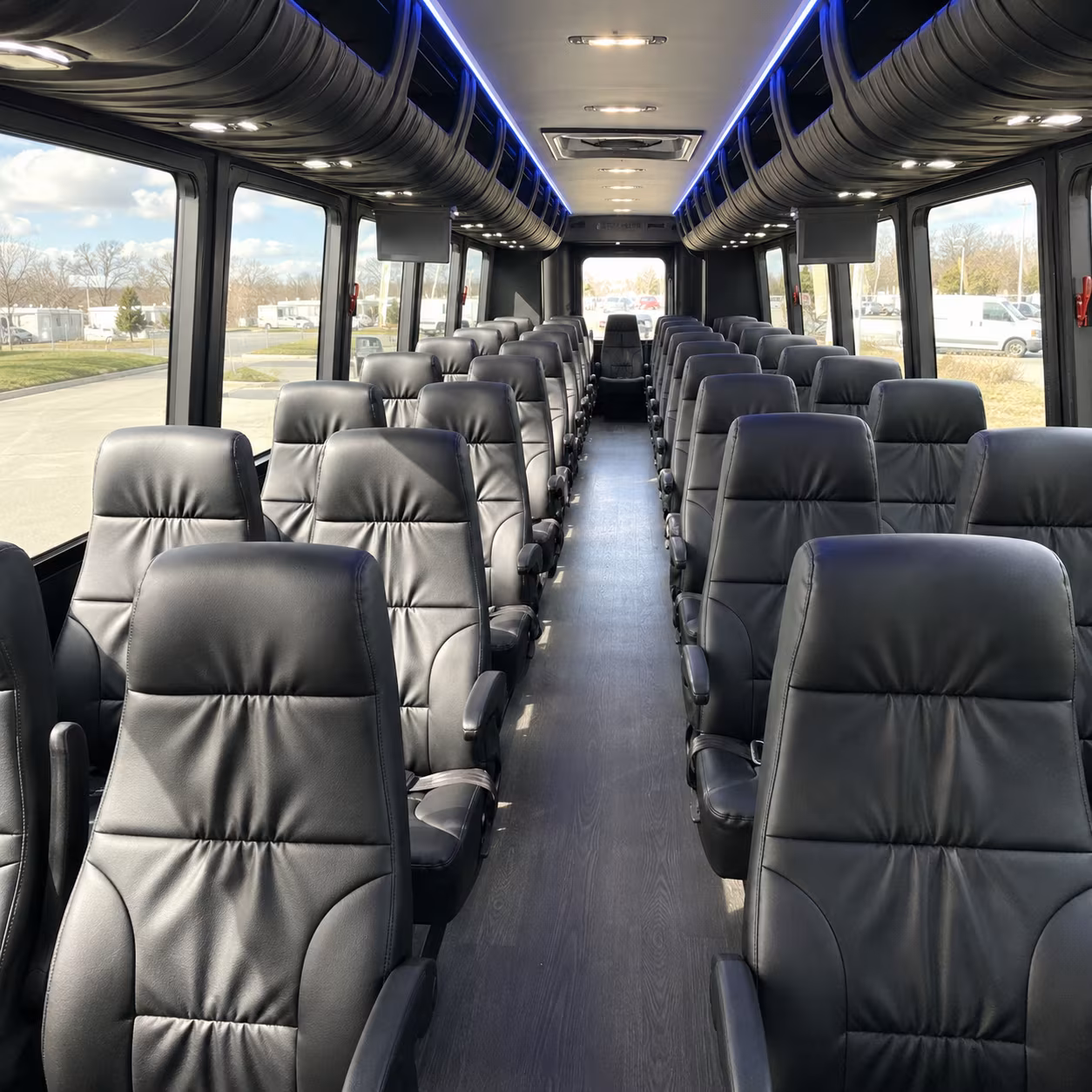 palm bay 35 passenger minibus inside