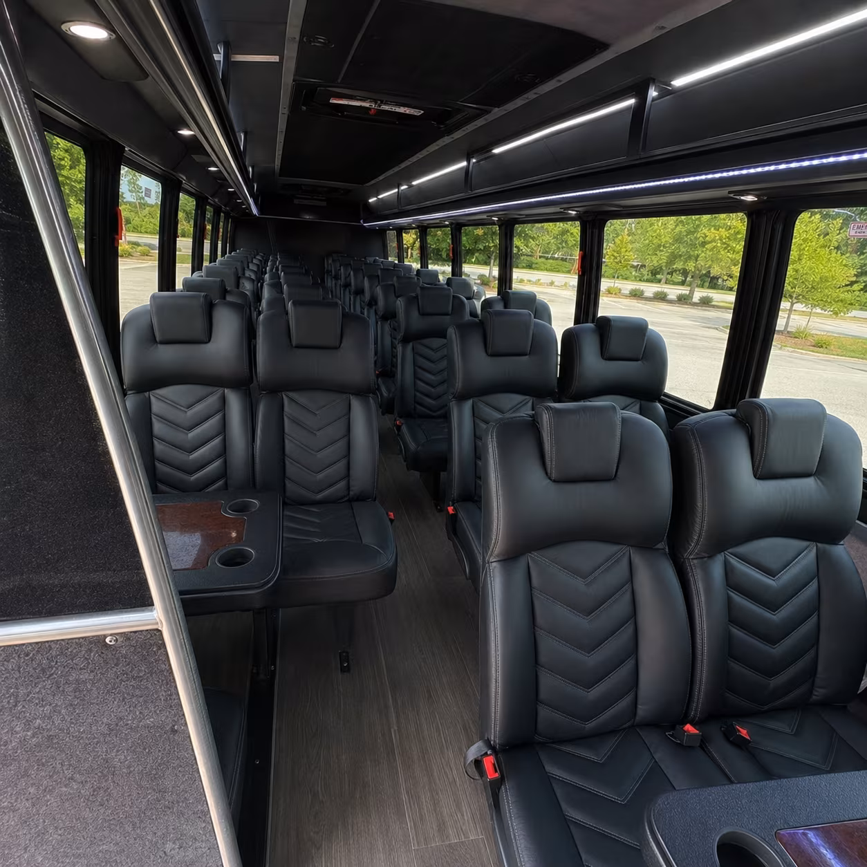 palm bay 35 passenger minibus interior