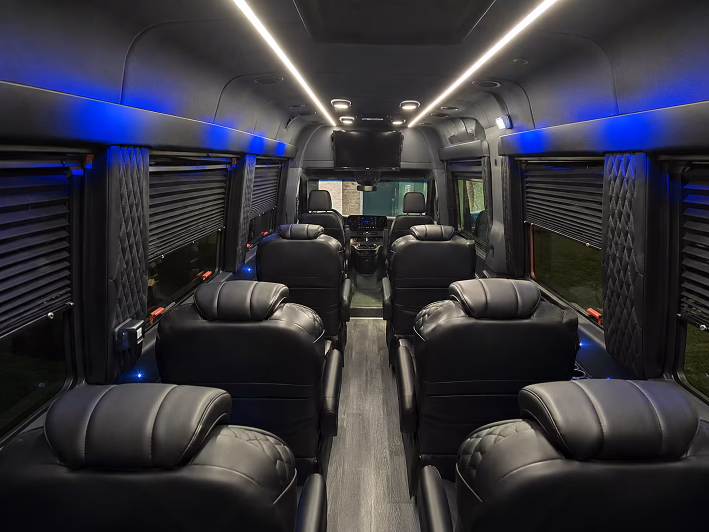 palm bay sprinter van with driver interior
