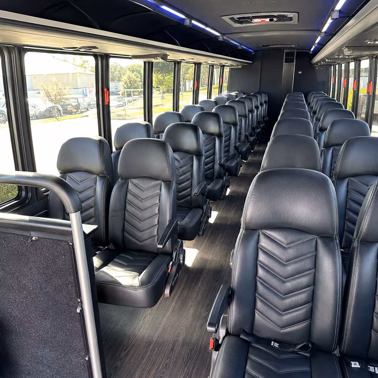 shuttle buses for wedding guests between palm bay hotels and venues
